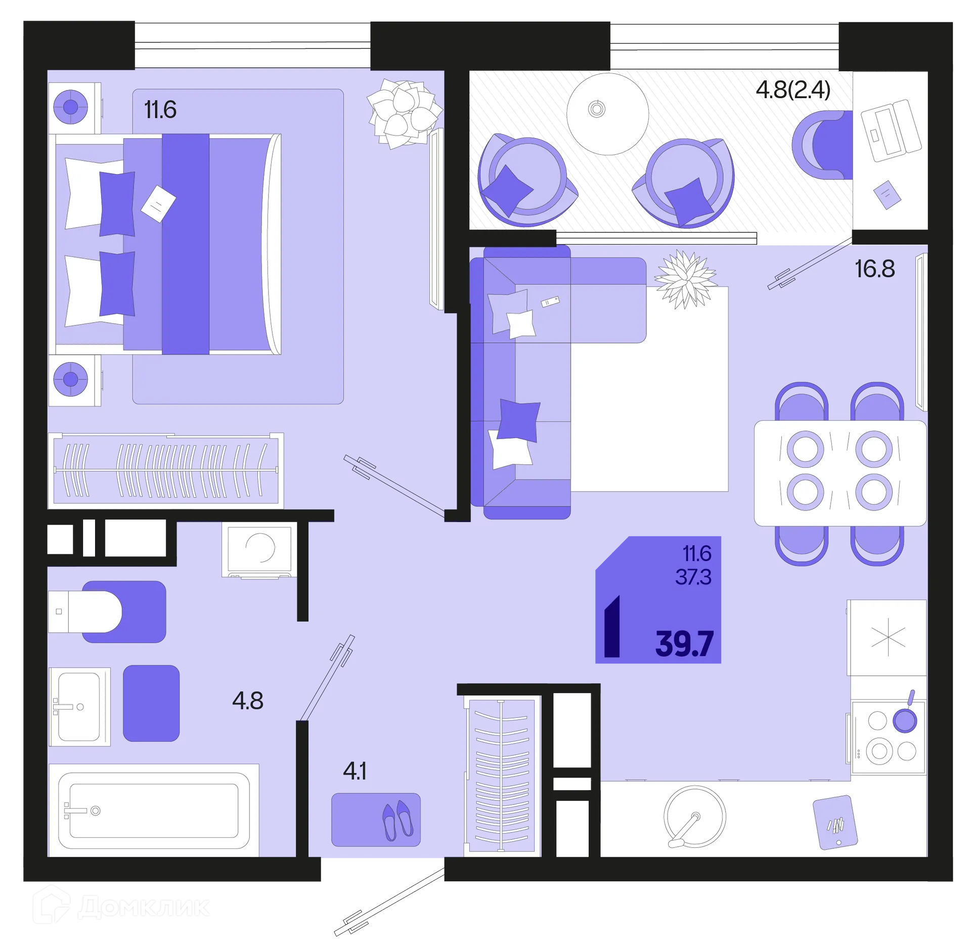 Фото квартиры в ЖК Первое место