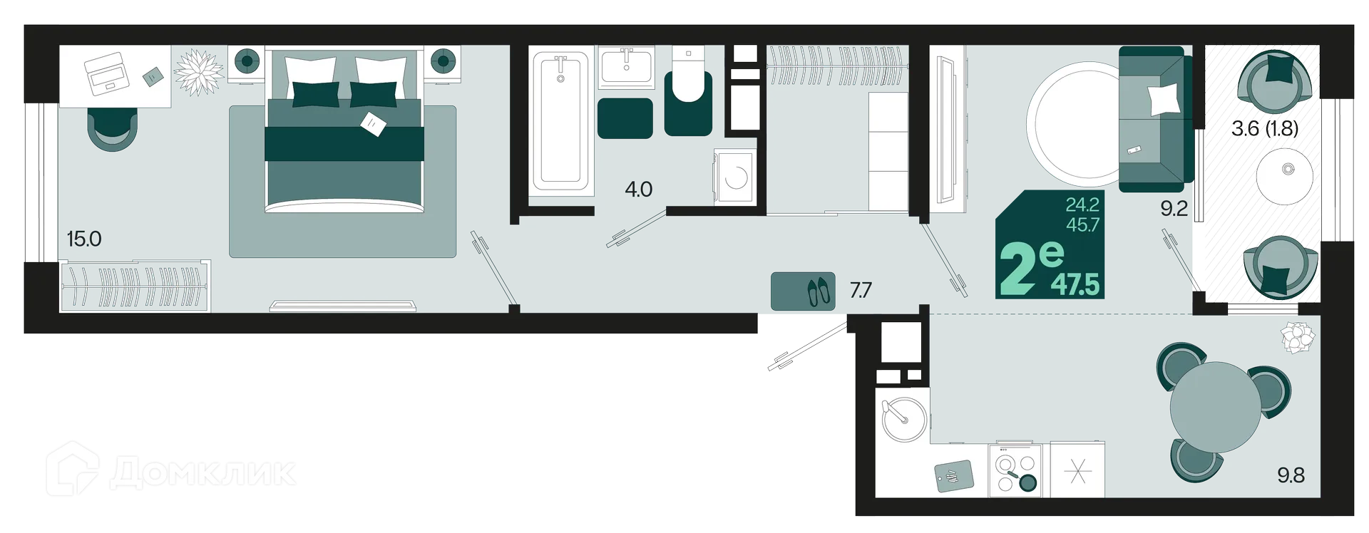 Фото квартиры в ЖК Первое место