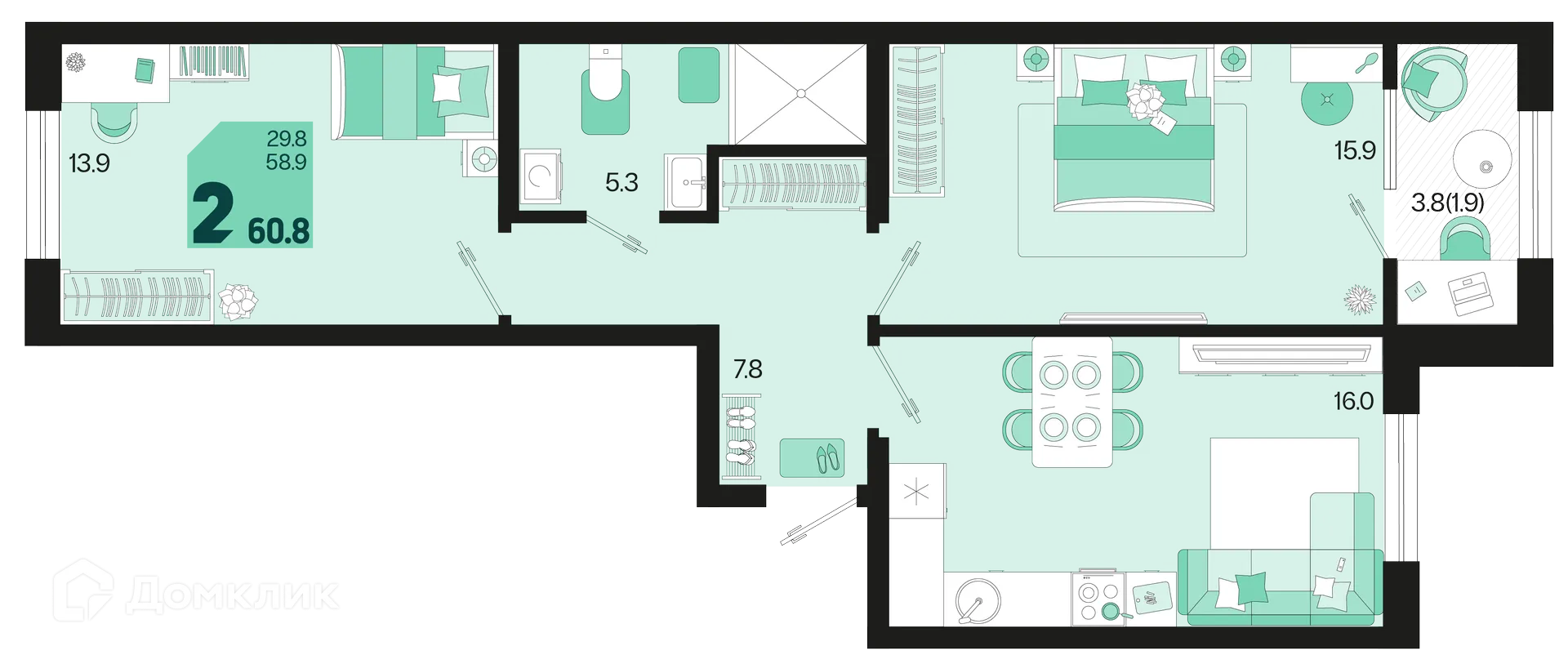 Фото квартиры в ЖК Первое место