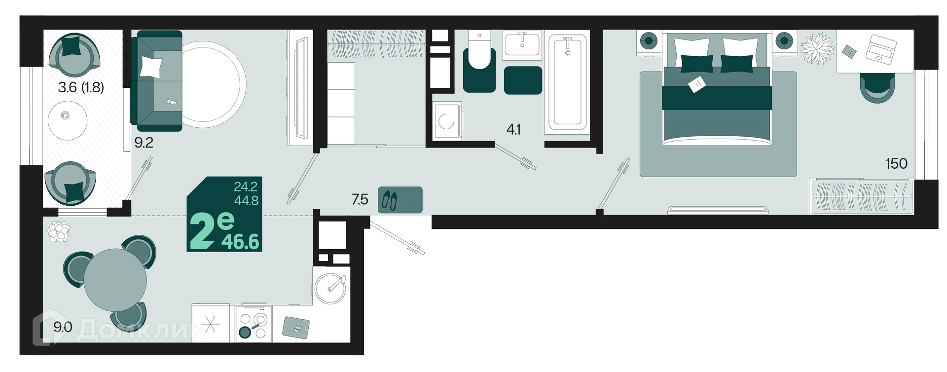 Фото квартиры в ЖК Первое место