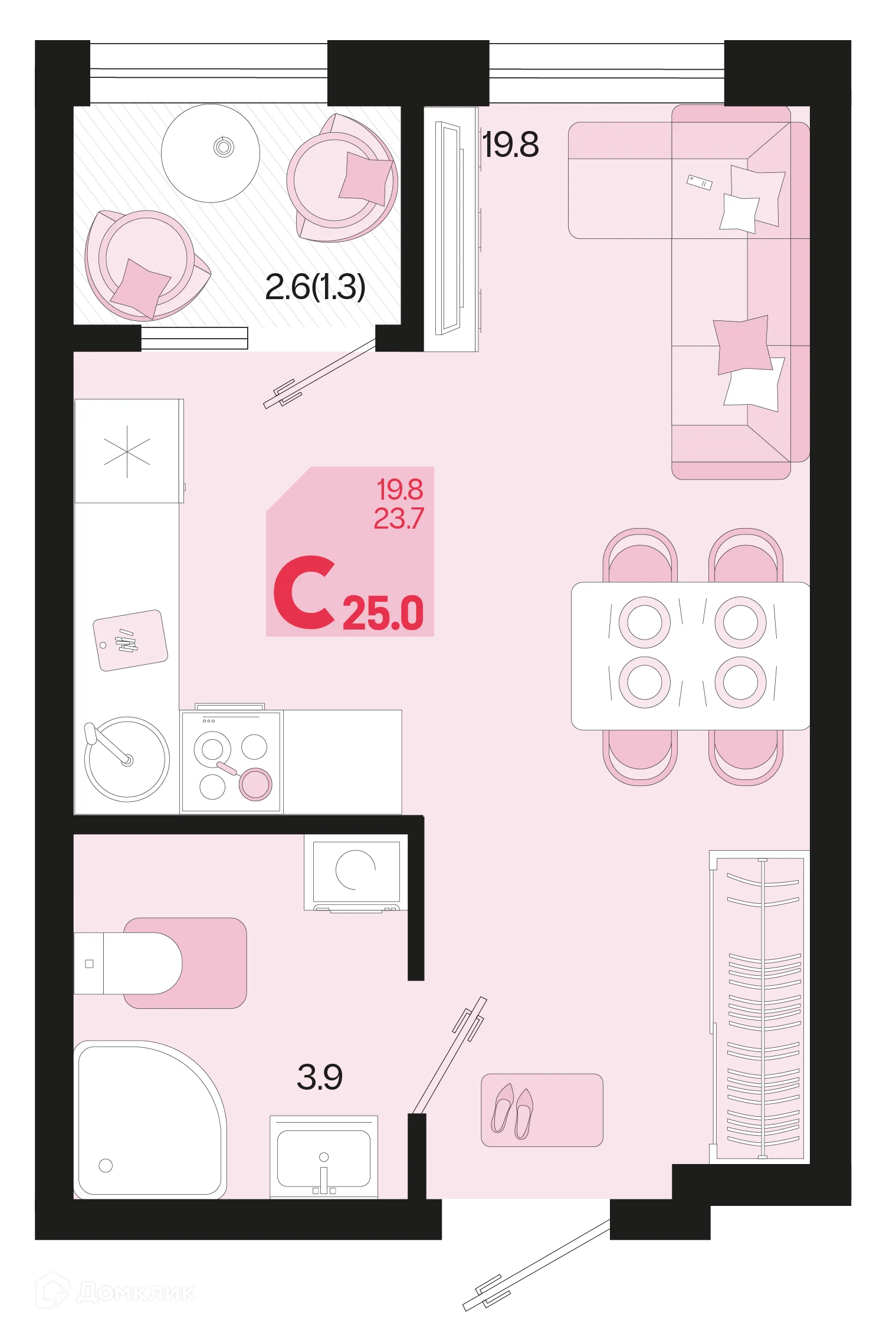 Фото квартиры в ЖК Первое место