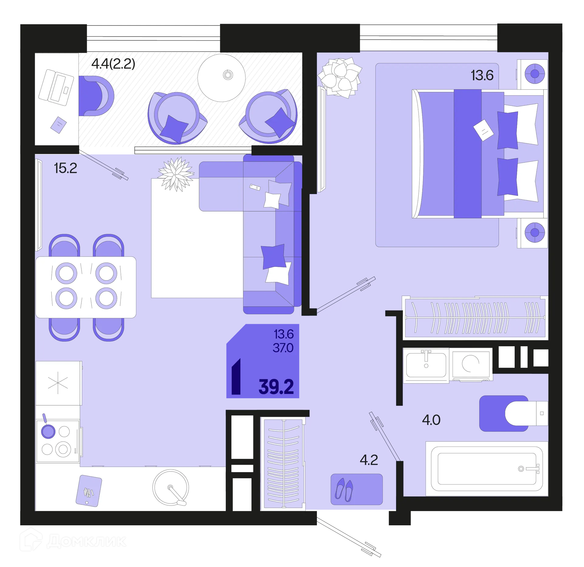 Фото квартиры в ЖК Первое место
