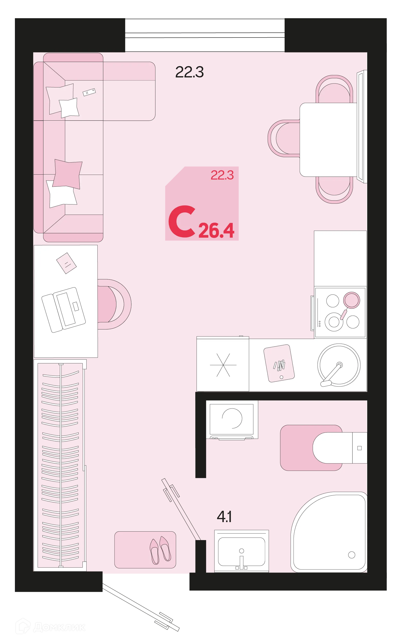 Фото квартиры в ЖК Первое место