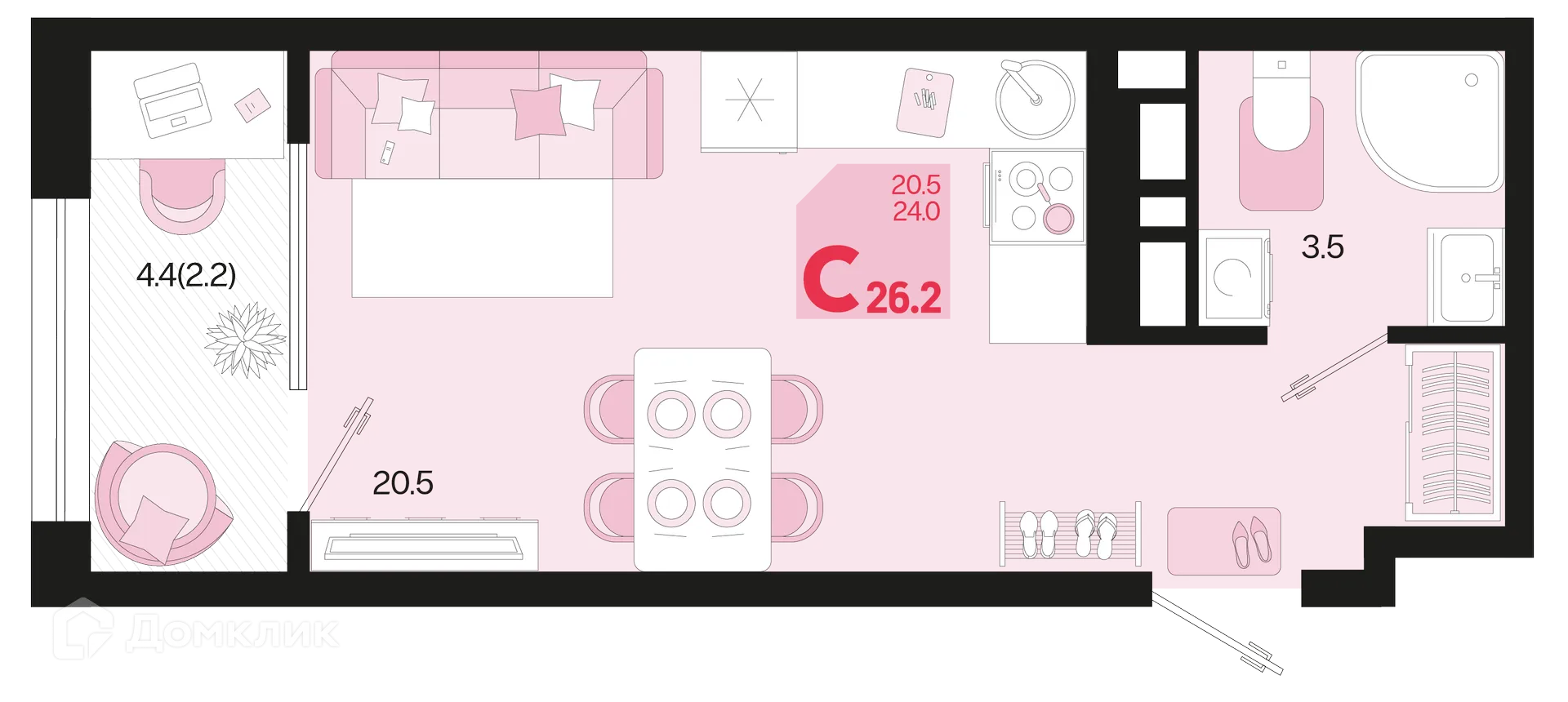 Фото квартиры в ЖК Первое место