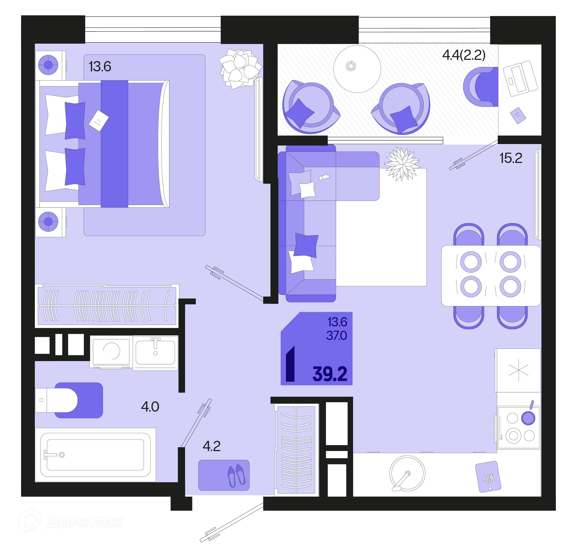 Фото квартиры в ЖК Первое место