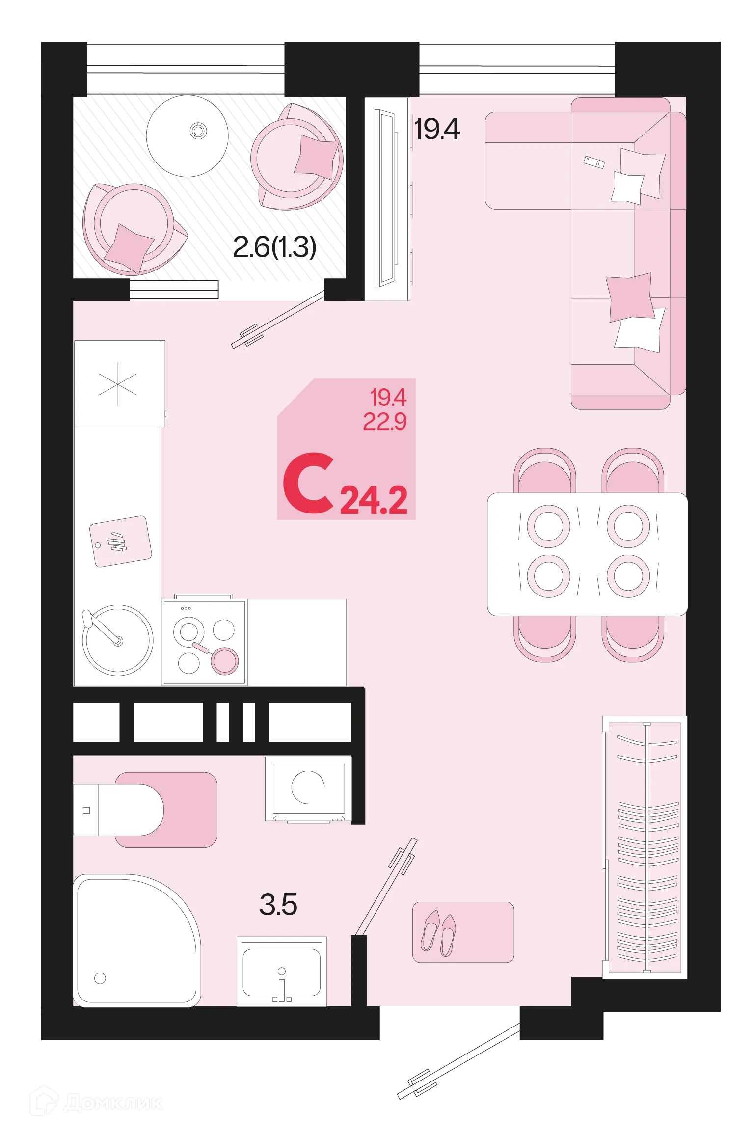 Фото квартиры в ЖК Первое место