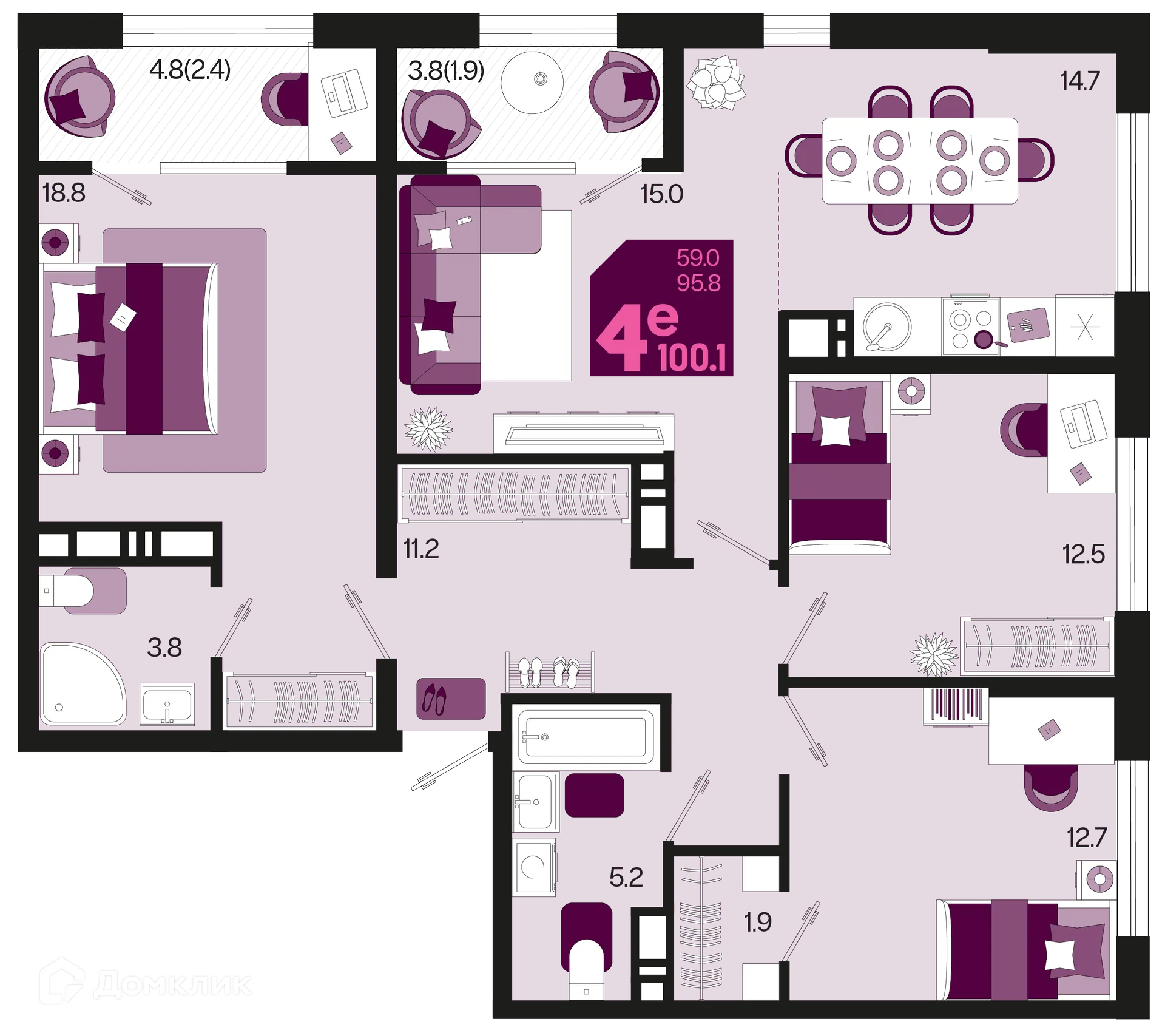 Фото квартиры в ЖК Первое место