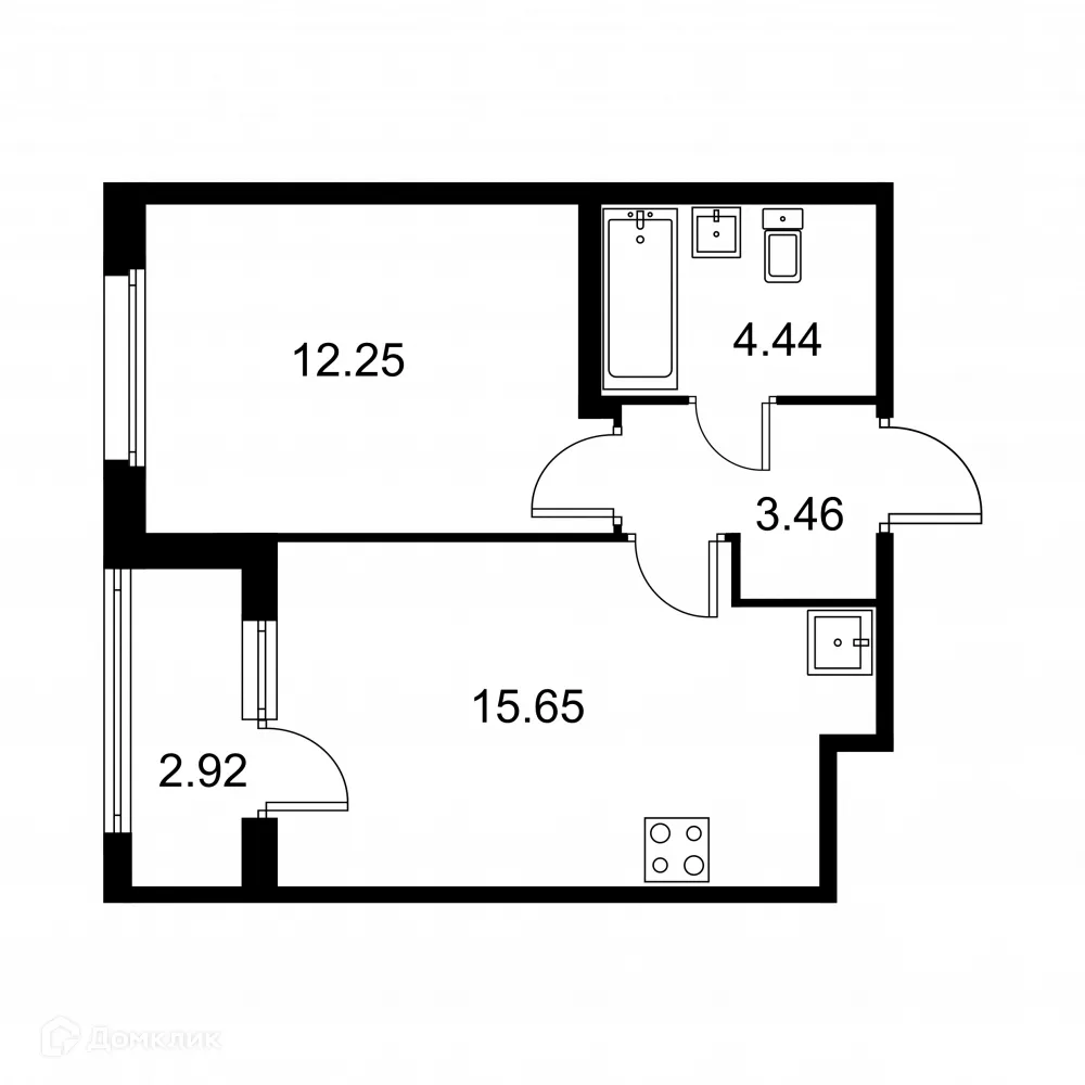 Фото квартиры в ЖК Квартал Заречье