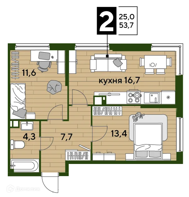 Фото квартиры в ЖК Догма Парк