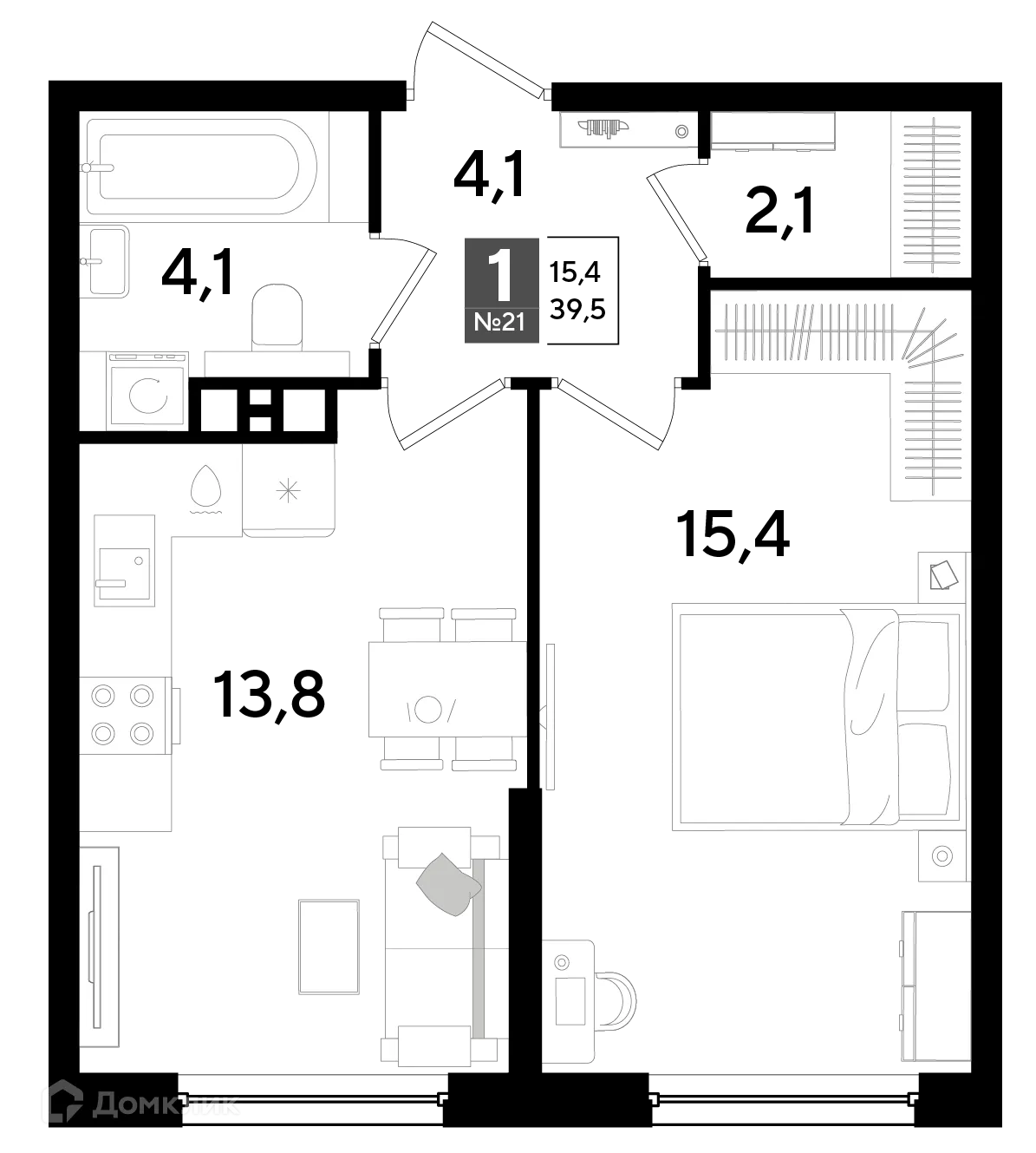 Фото квартиры в ЖК Догма Парк