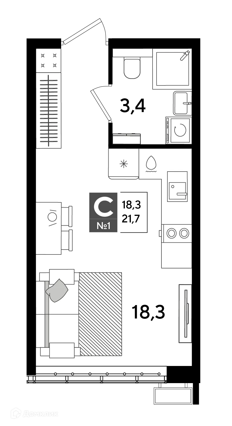 Фото квартиры в ЖК Догма Парк