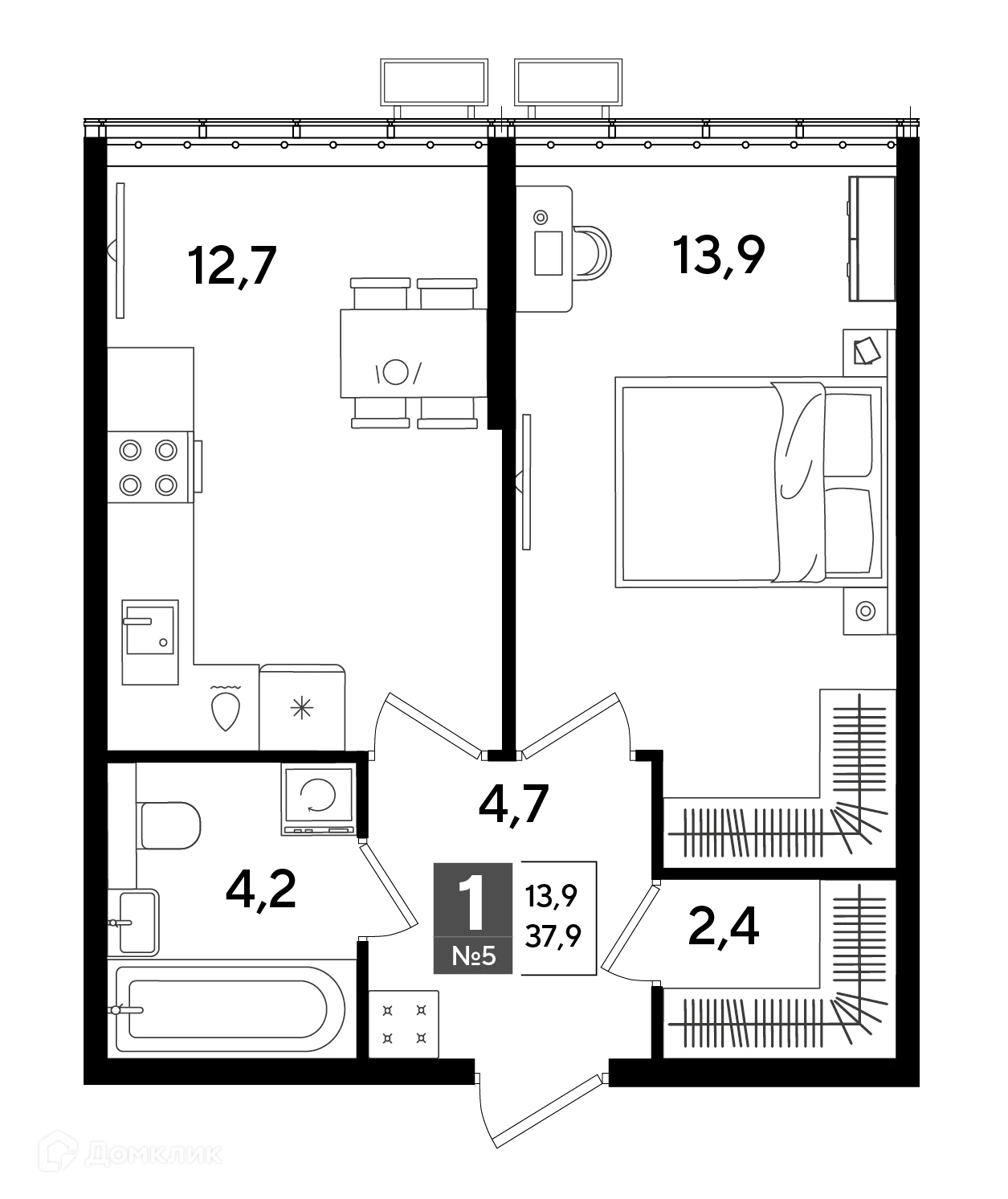 Фото квартиры в ЖК Догма Парк