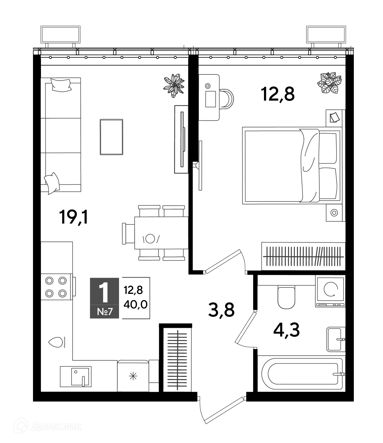 Фото квартиры в ЖК Догма Парк