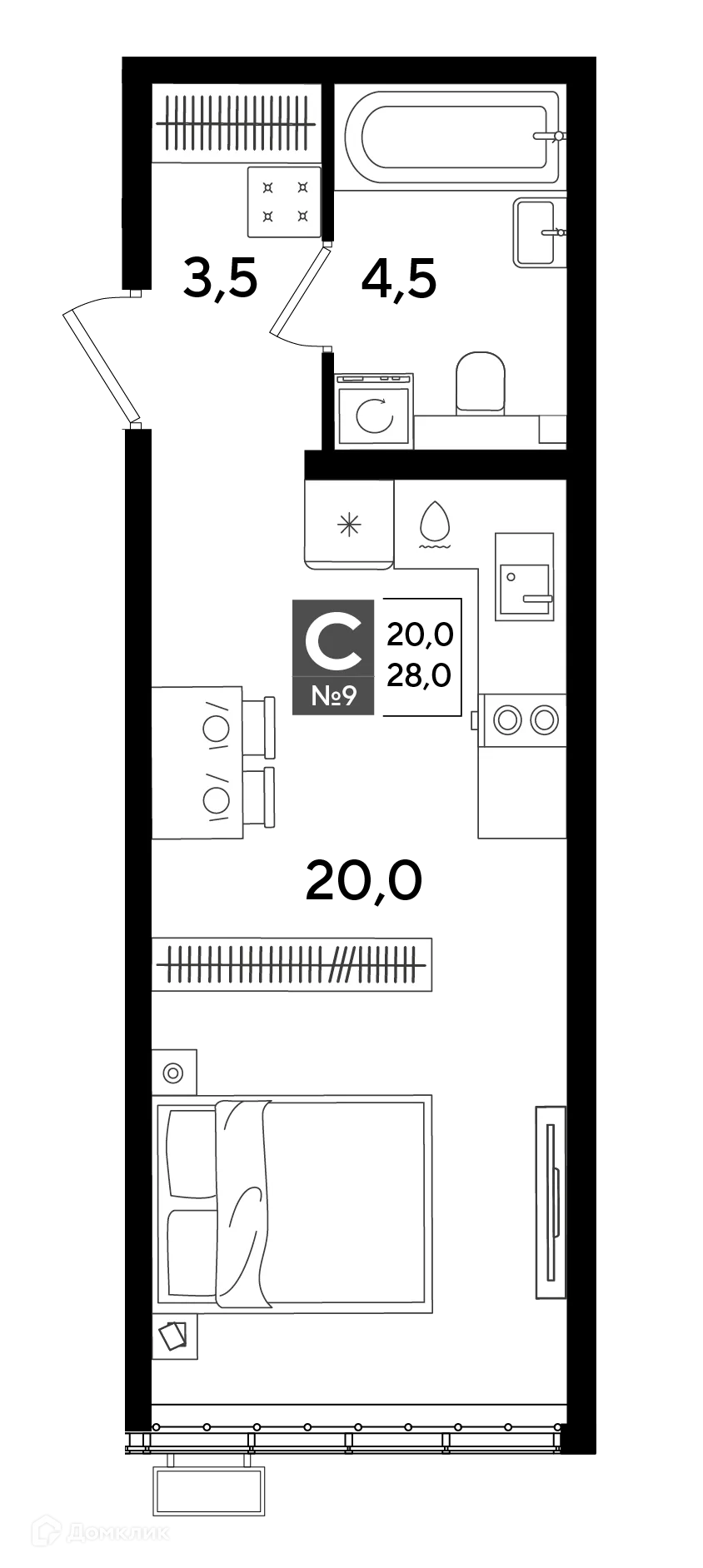 Фото квартиры в ЖК Догма Парк