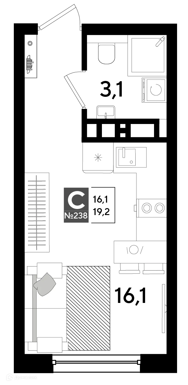 Фото квартиры в ЖК Догма Парк