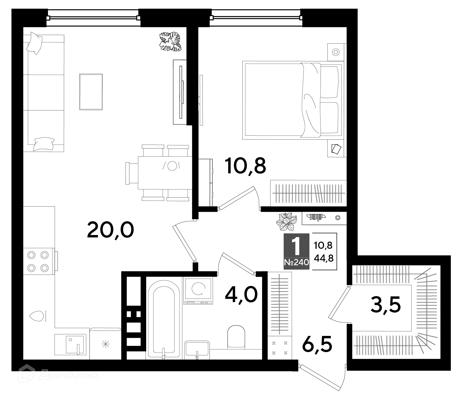 Фото квартиры в ЖК Догма Парк