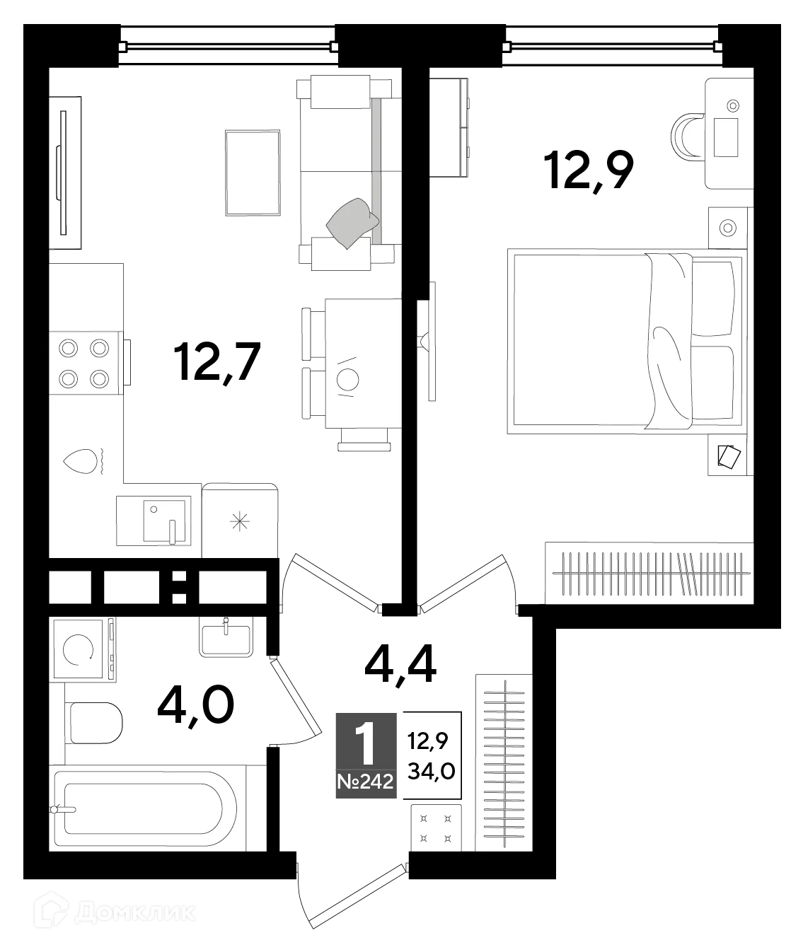 Фото квартиры в ЖК Догма Парк