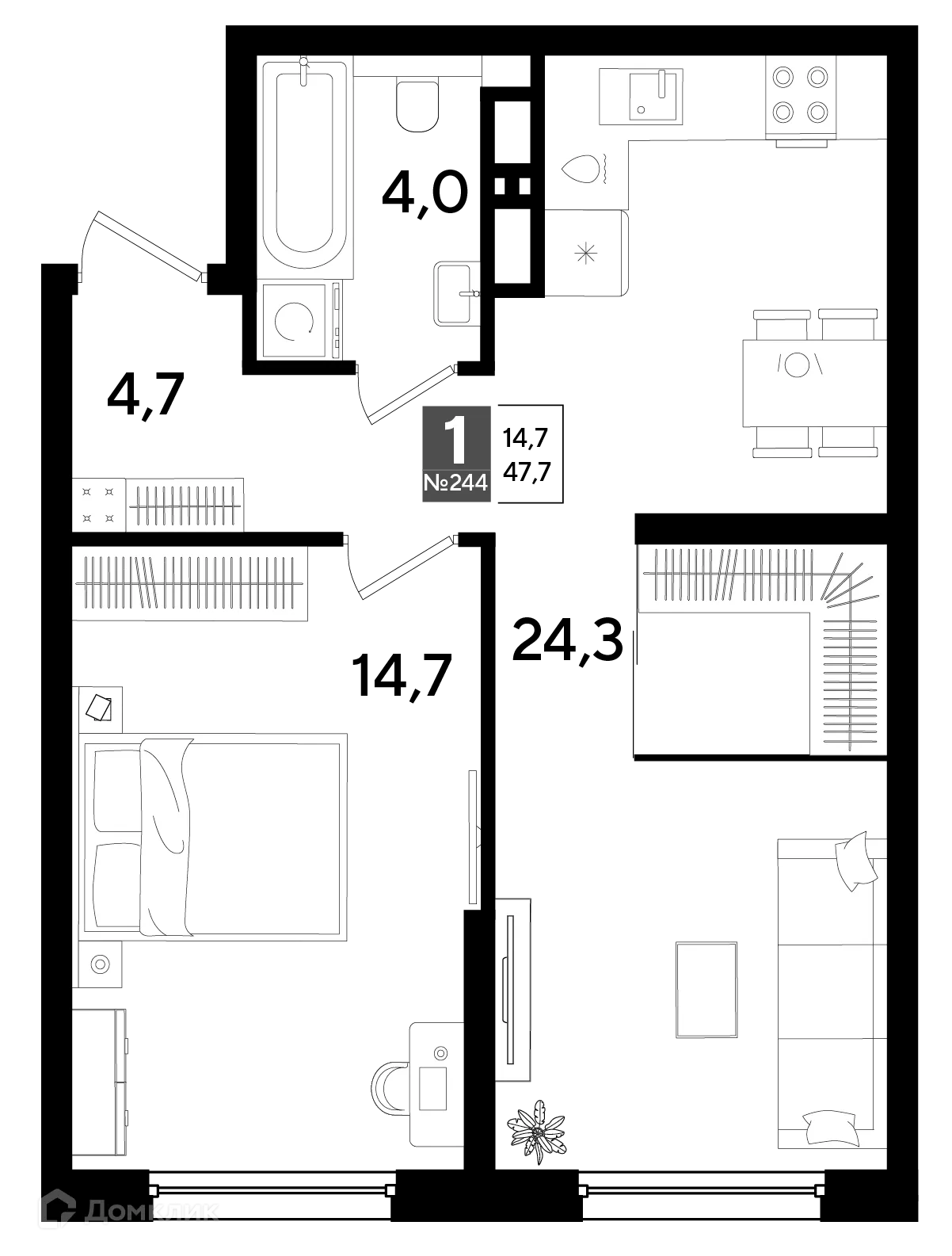 Фото квартиры в ЖК Догма Парк
