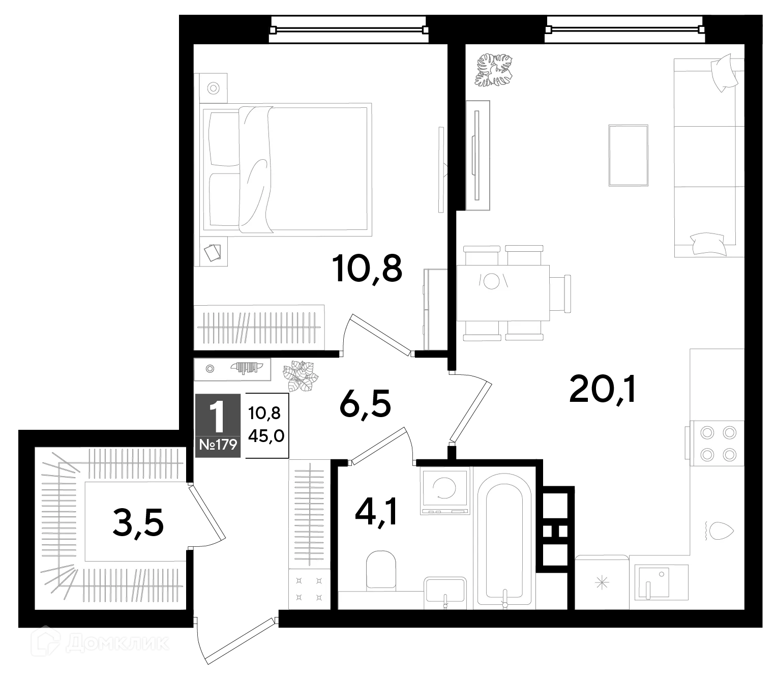 Фото квартиры в ЖК Догма Парк