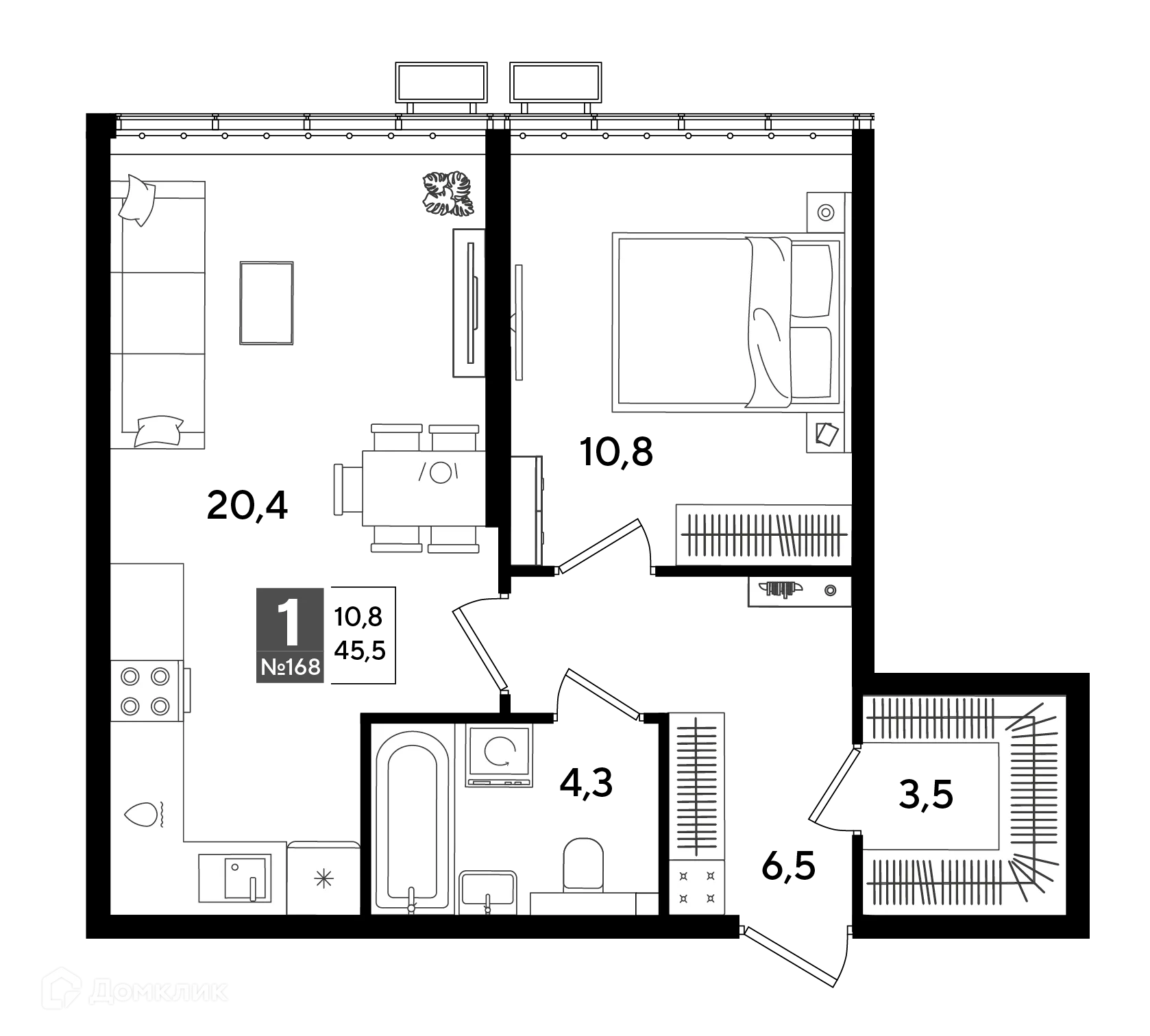 Фото квартиры в ЖК Догма Парк