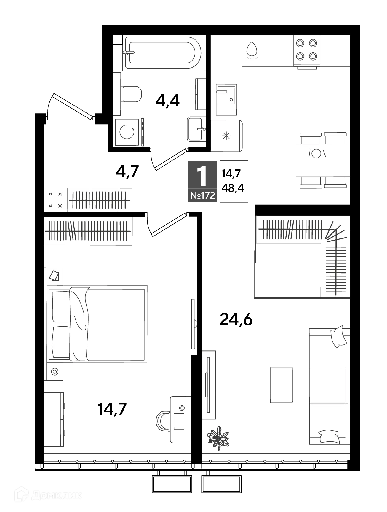 Фото квартиры в ЖК Догма Парк