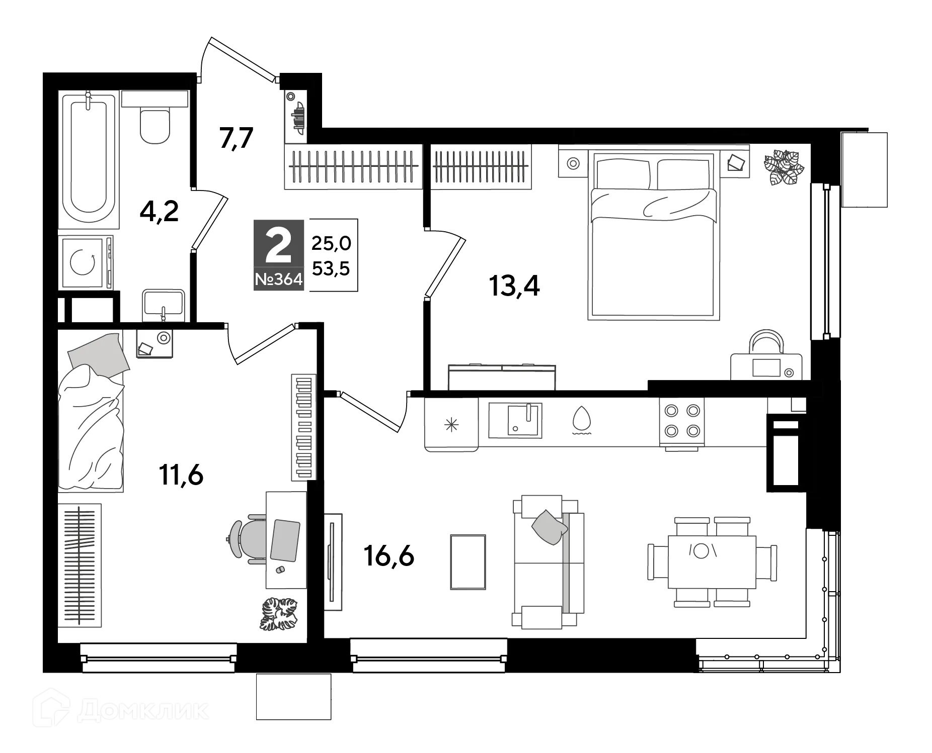 Фото квартиры в ЖК Догма Парк