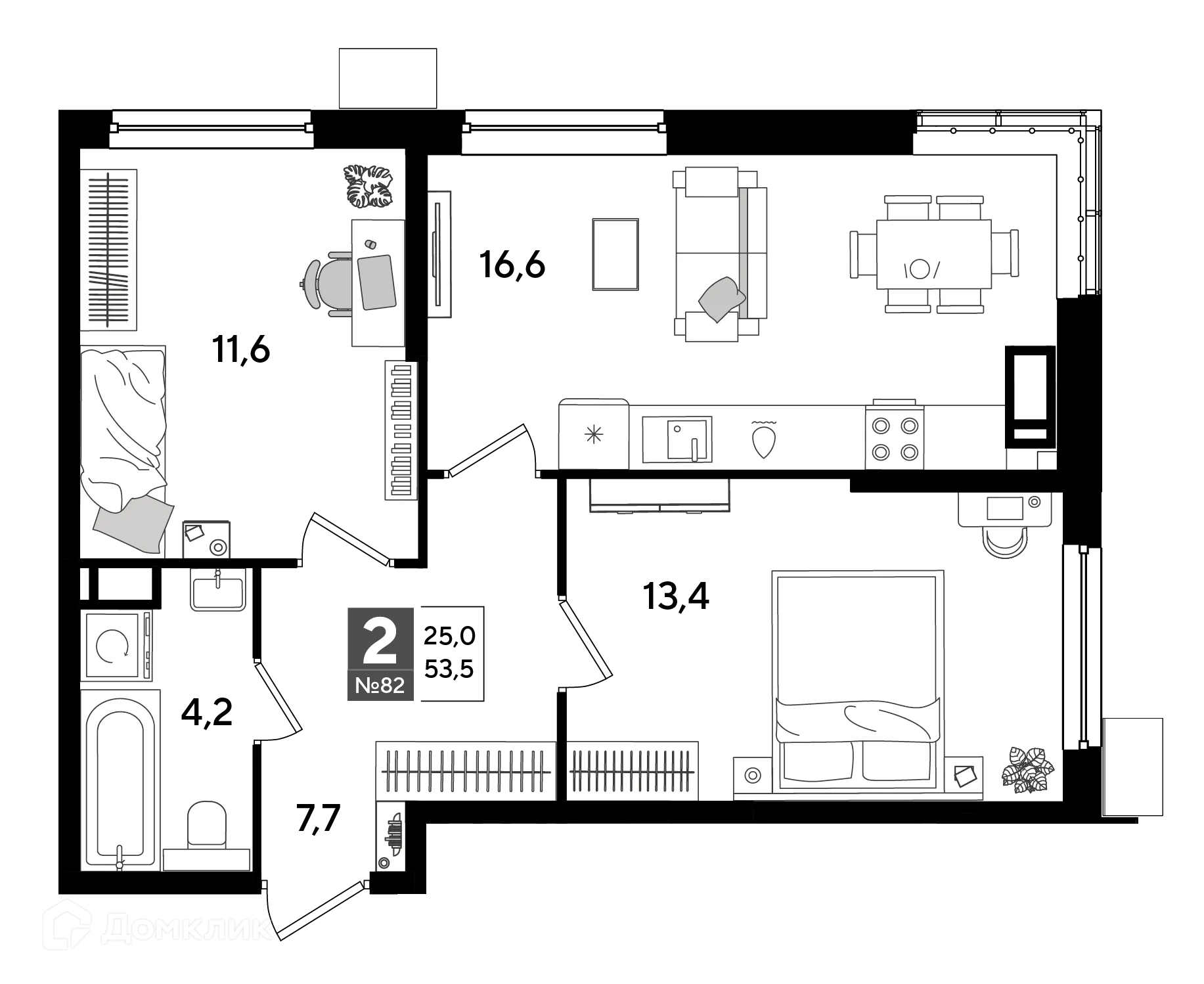 Фото квартиры в ЖК Догма Парк