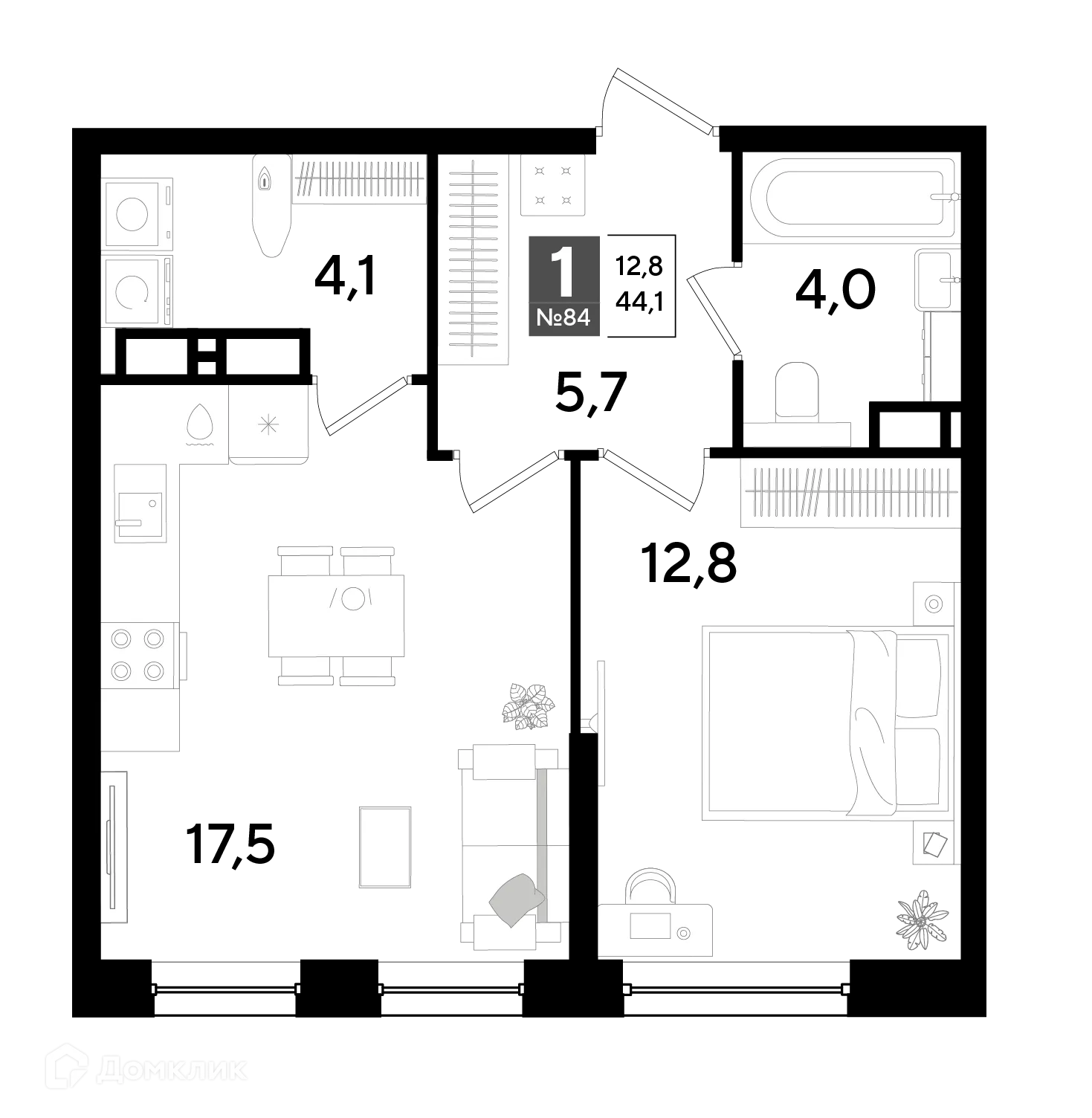 Фото квартиры в ЖК Догма Парк