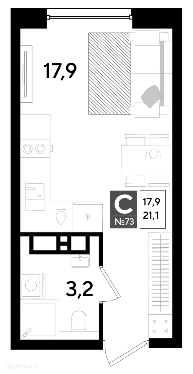 Фото квартиры в ЖК Догма Парк