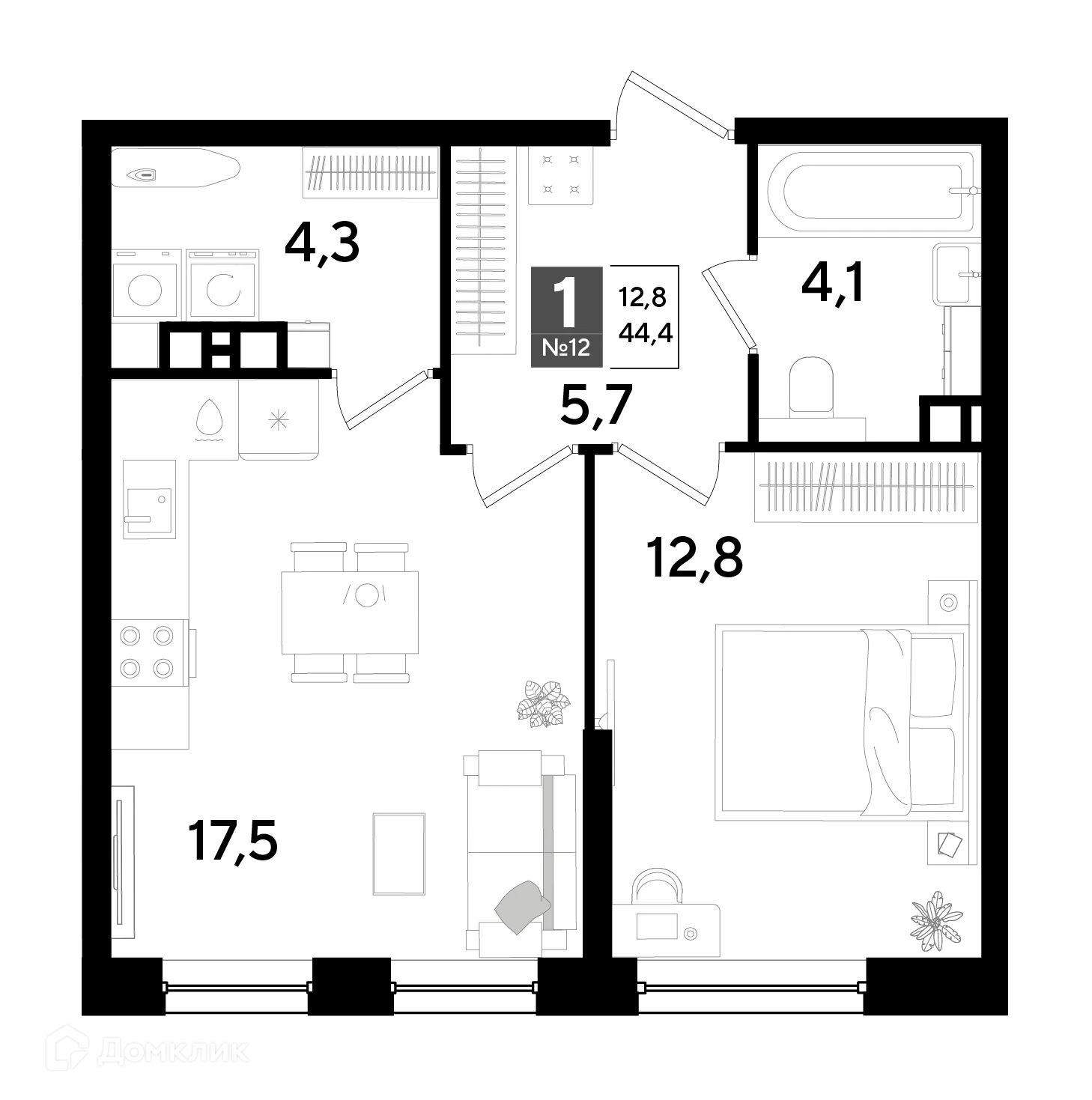 Фото квартиры в ЖК Догма Парк