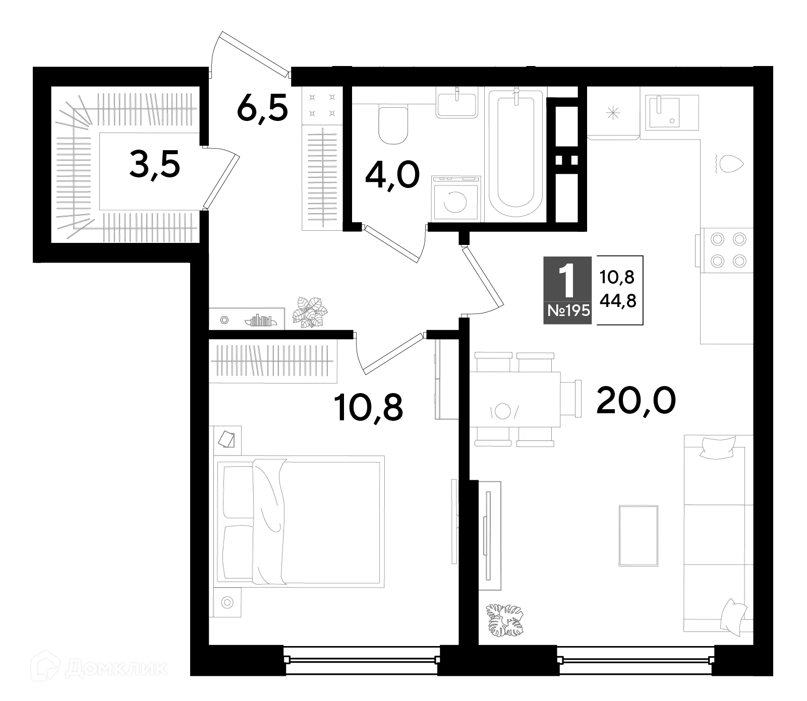 Фото квартиры в ЖК Догма Парк