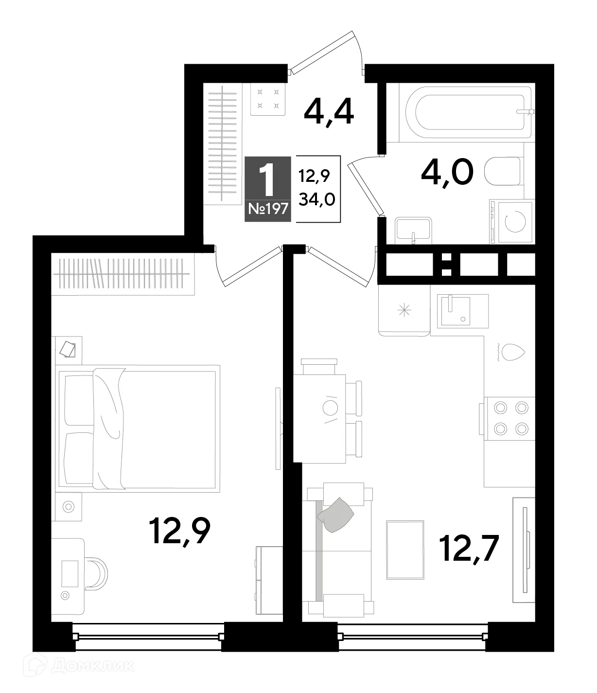 Фото квартиры в ЖК Догма Парк