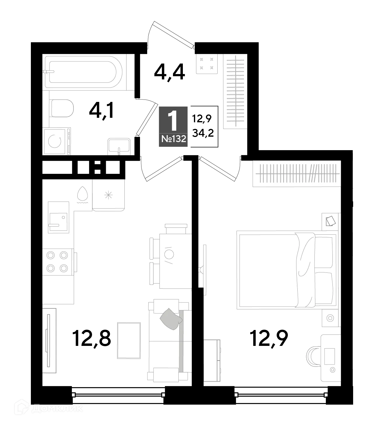 Фото квартиры в ЖК Догма Парк