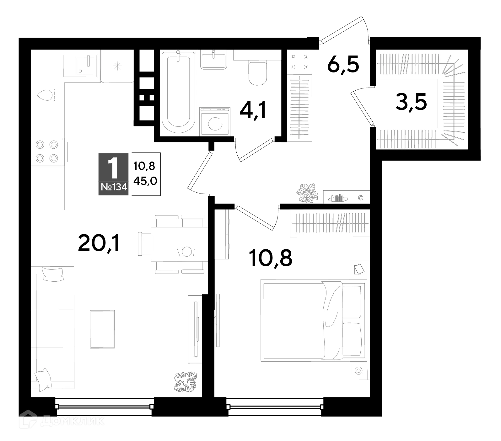 Фото квартиры в ЖК Догма Парк