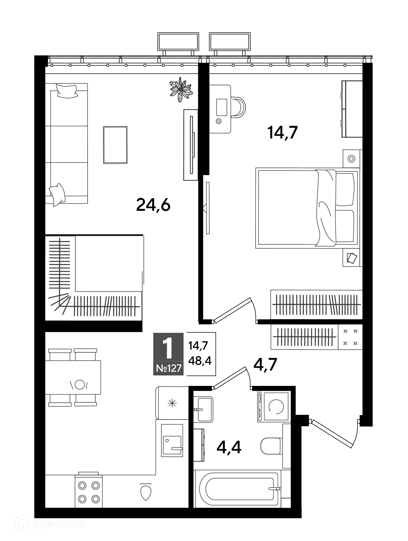 Фото квартиры в ЖК Догма Парк