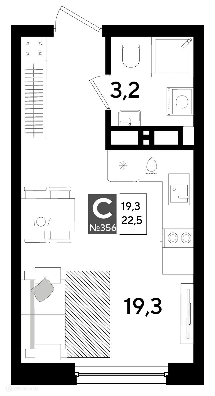 Фото квартиры в ЖК Догма Парк