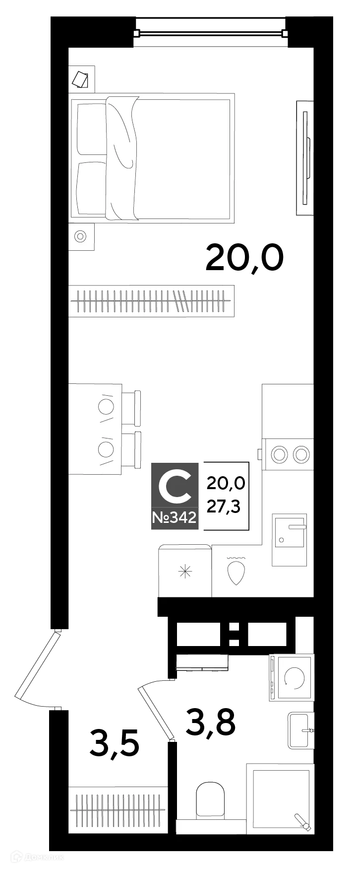 Фото квартиры в ЖК Догма Парк