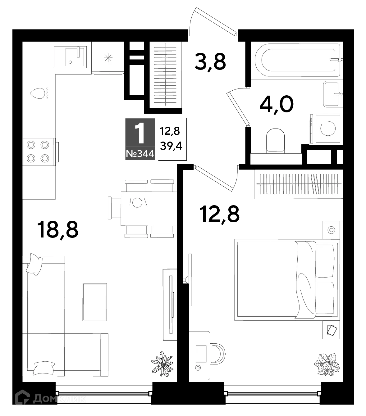Фото квартиры в ЖК Догма Парк