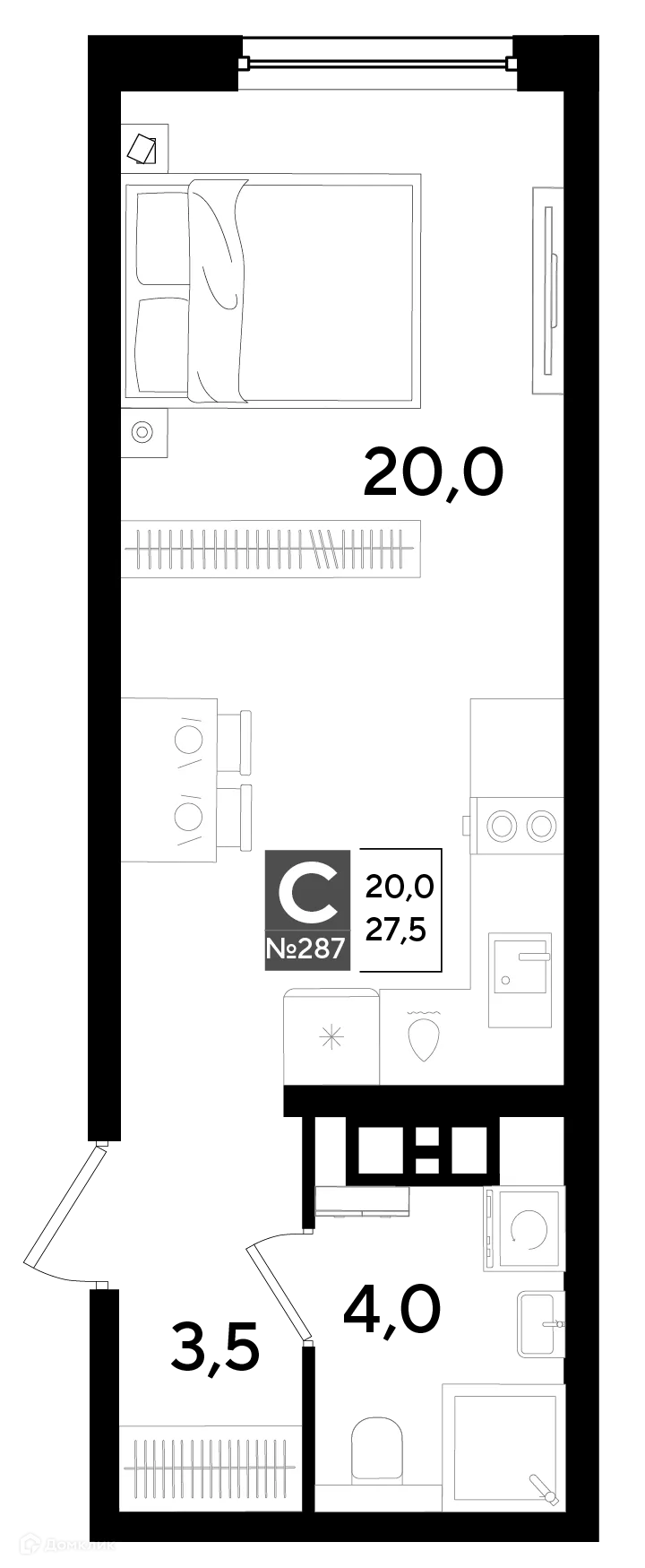 Фото квартиры в ЖК Догма Парк