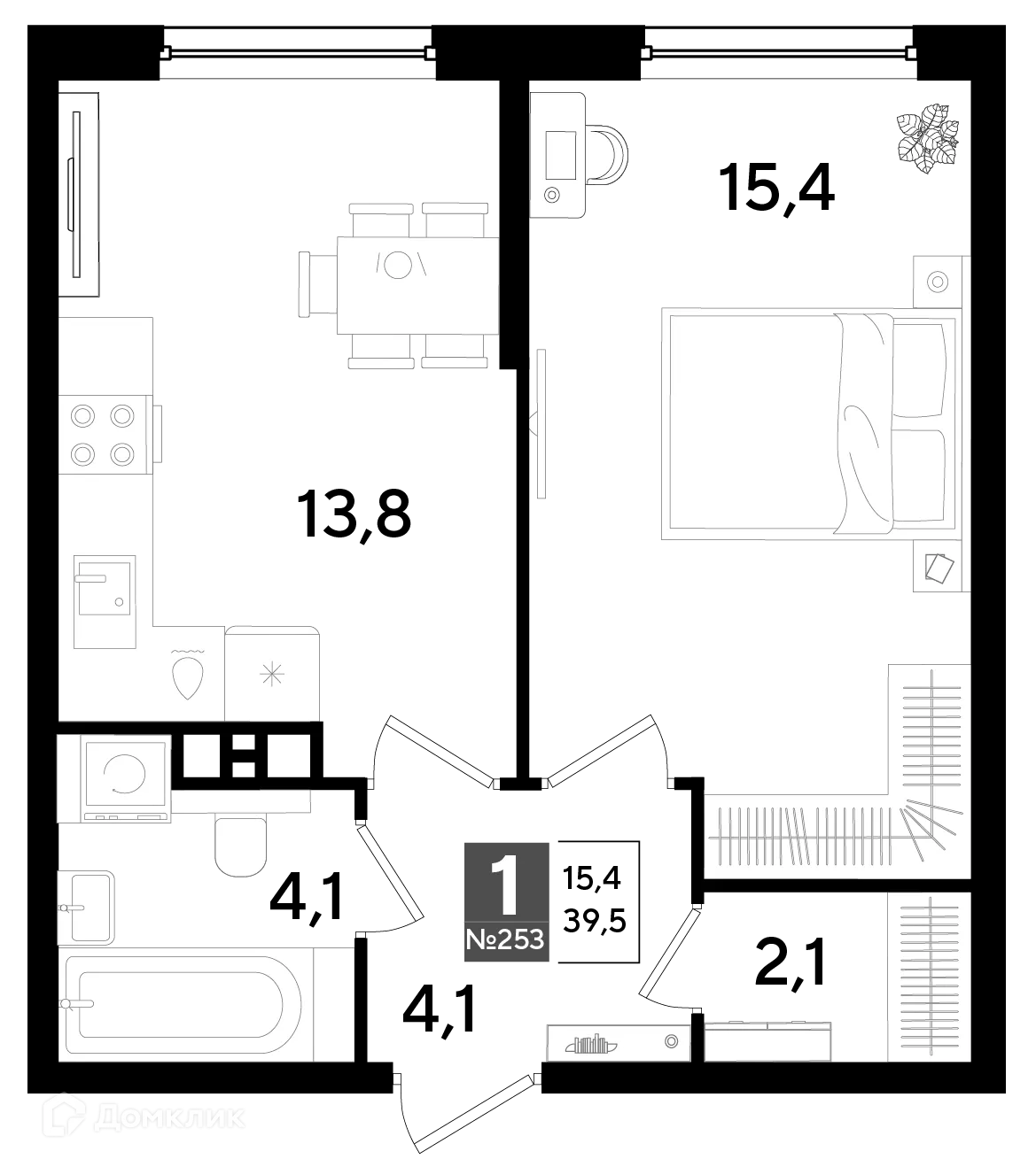 Фото квартиры в ЖК Догма Парк