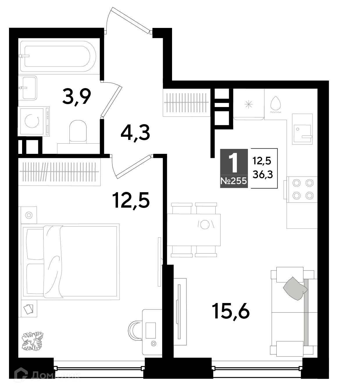 Фото квартиры в ЖК Догма Парк