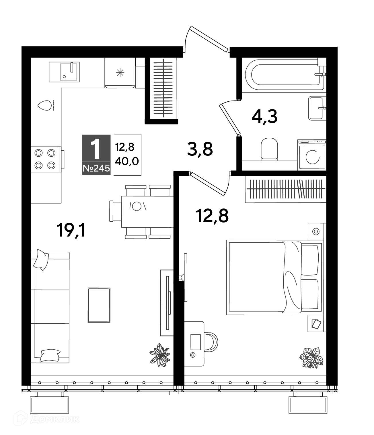 Фото квартиры в ЖК Догма Парк