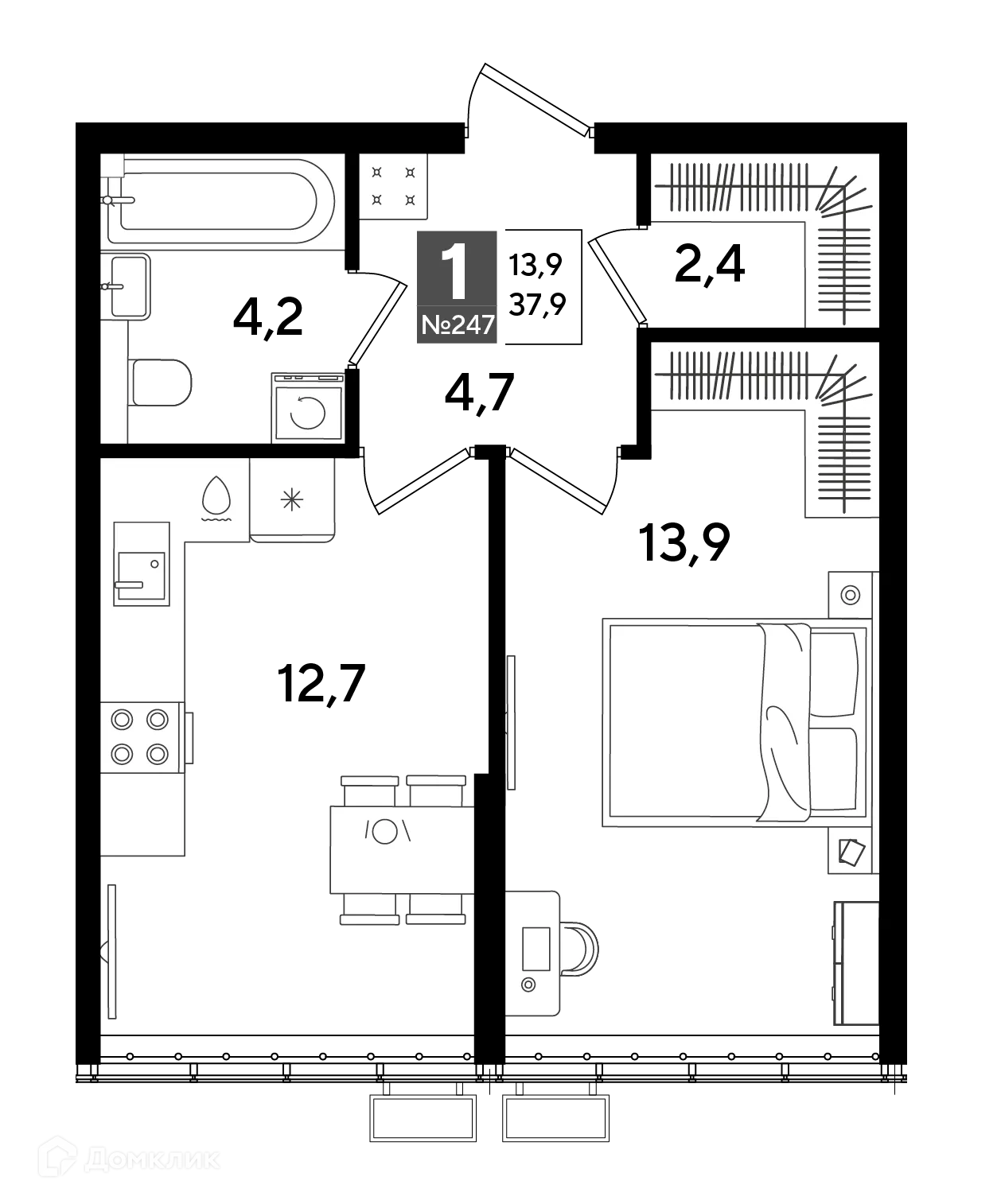 Фото квартиры в ЖК Догма Парк