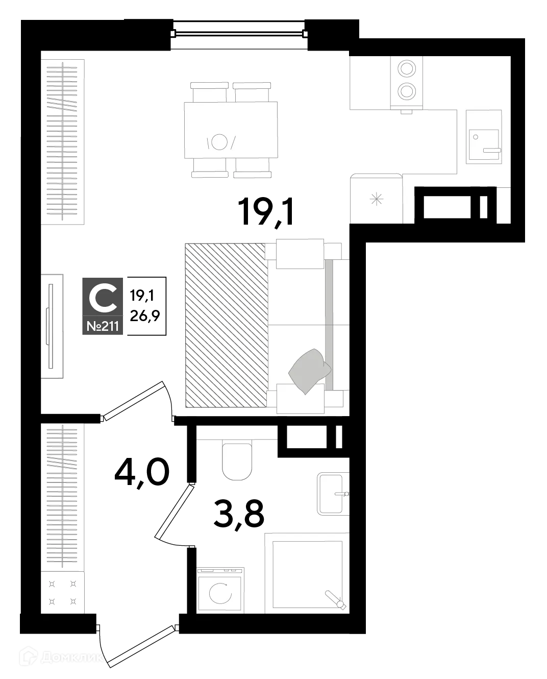 Фото квартиры в ЖК Догма Парк