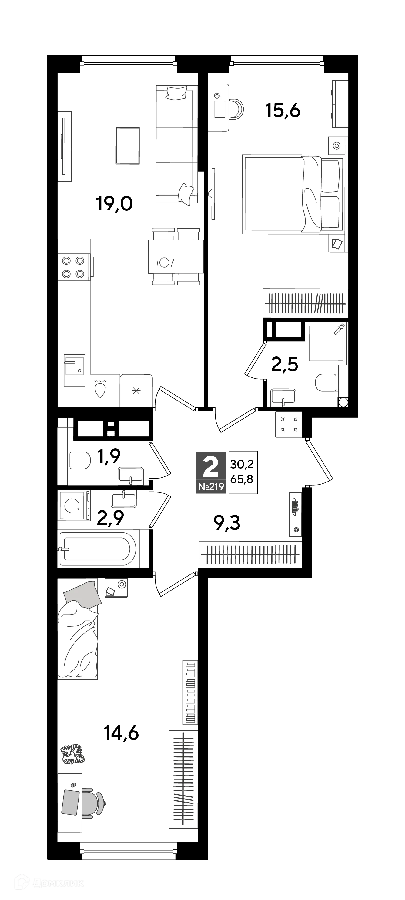 Фото квартиры в ЖК Догма Парк