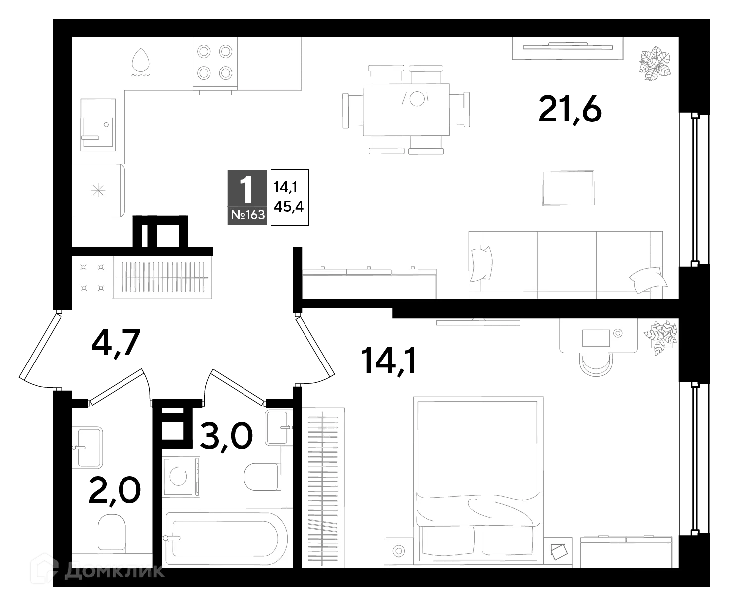 Фото квартиры в ЖК Догма Парк