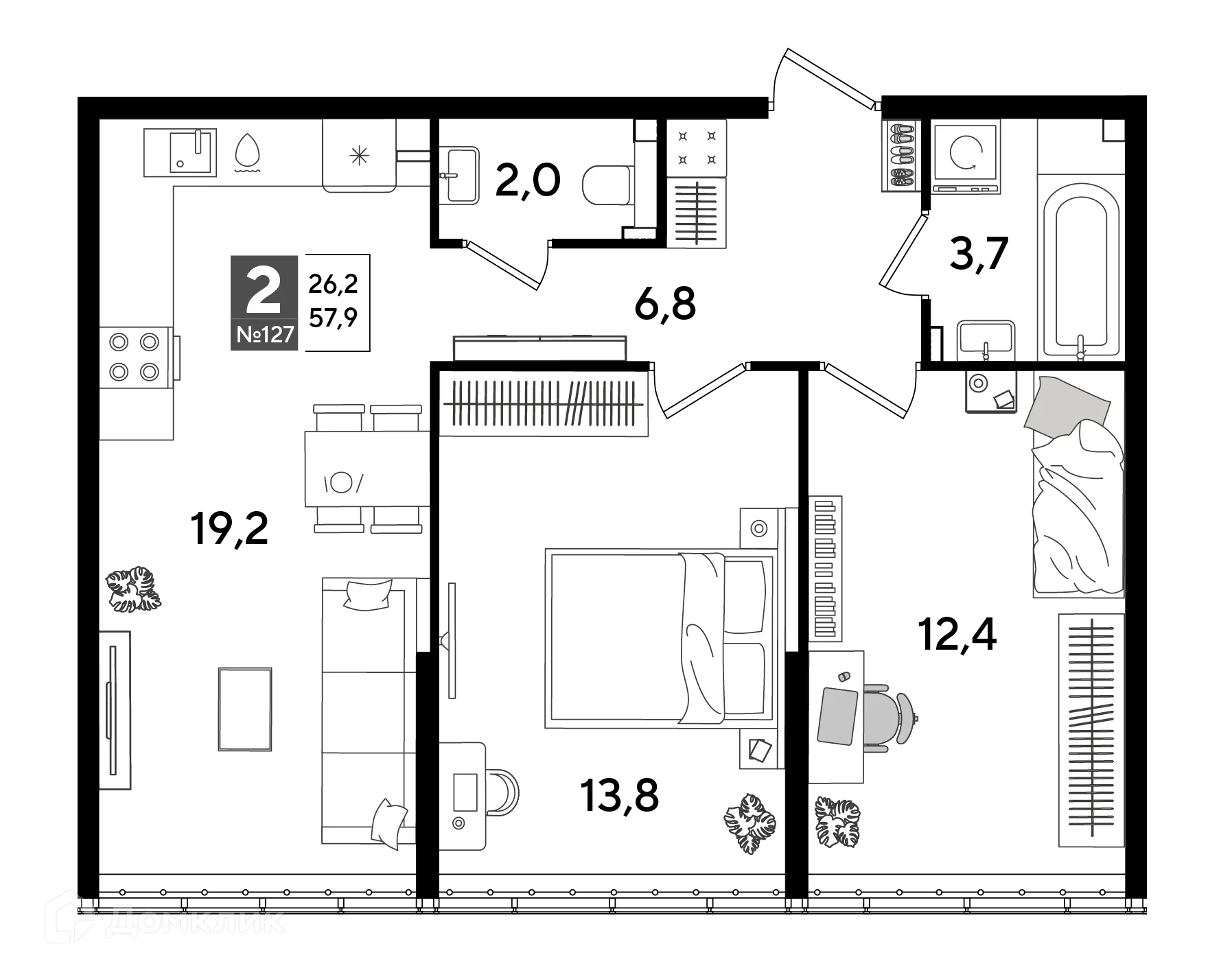 Фото квартиры в ЖК Догма Парк