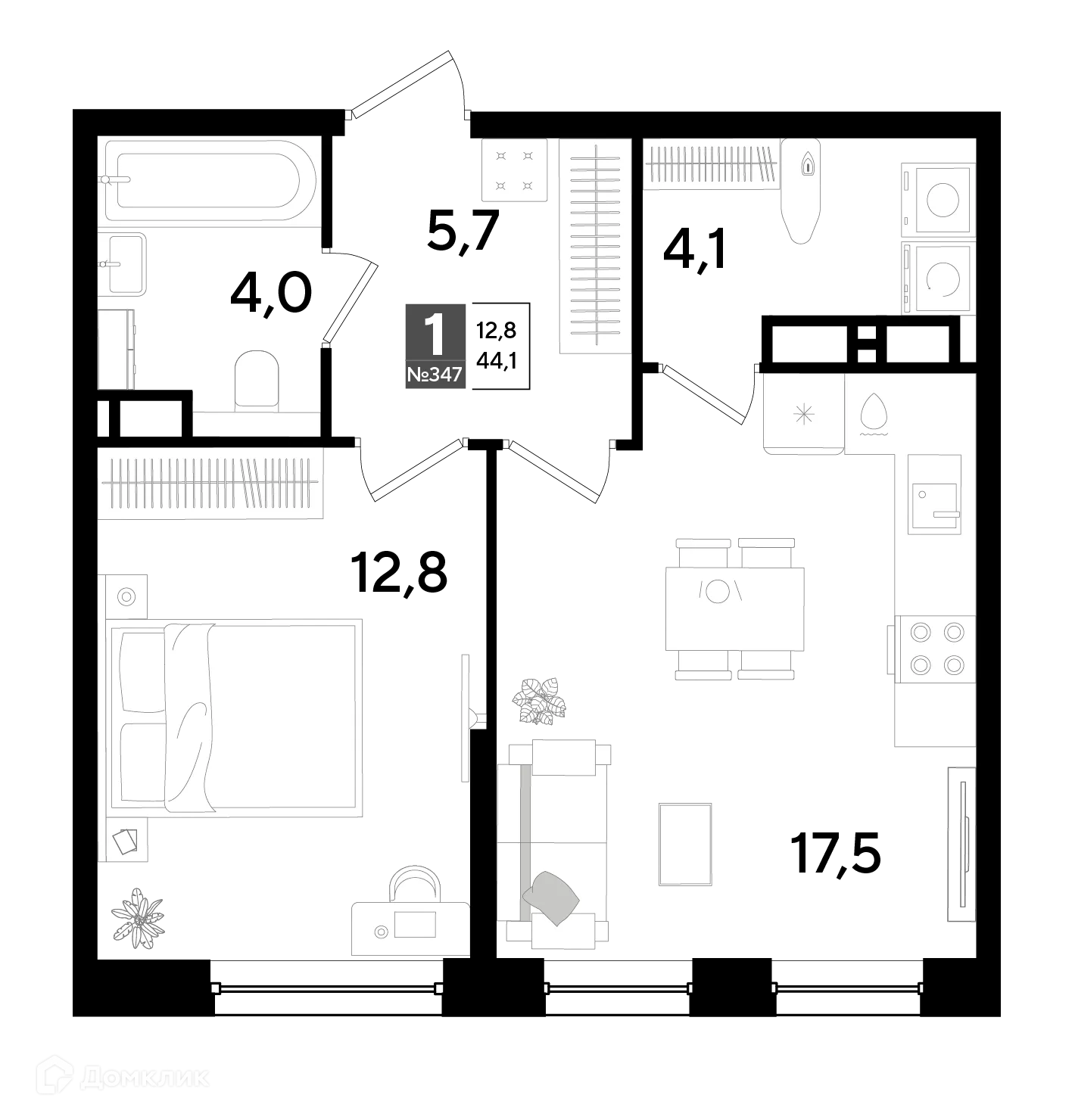 Фото квартиры в ЖК Догма Парк