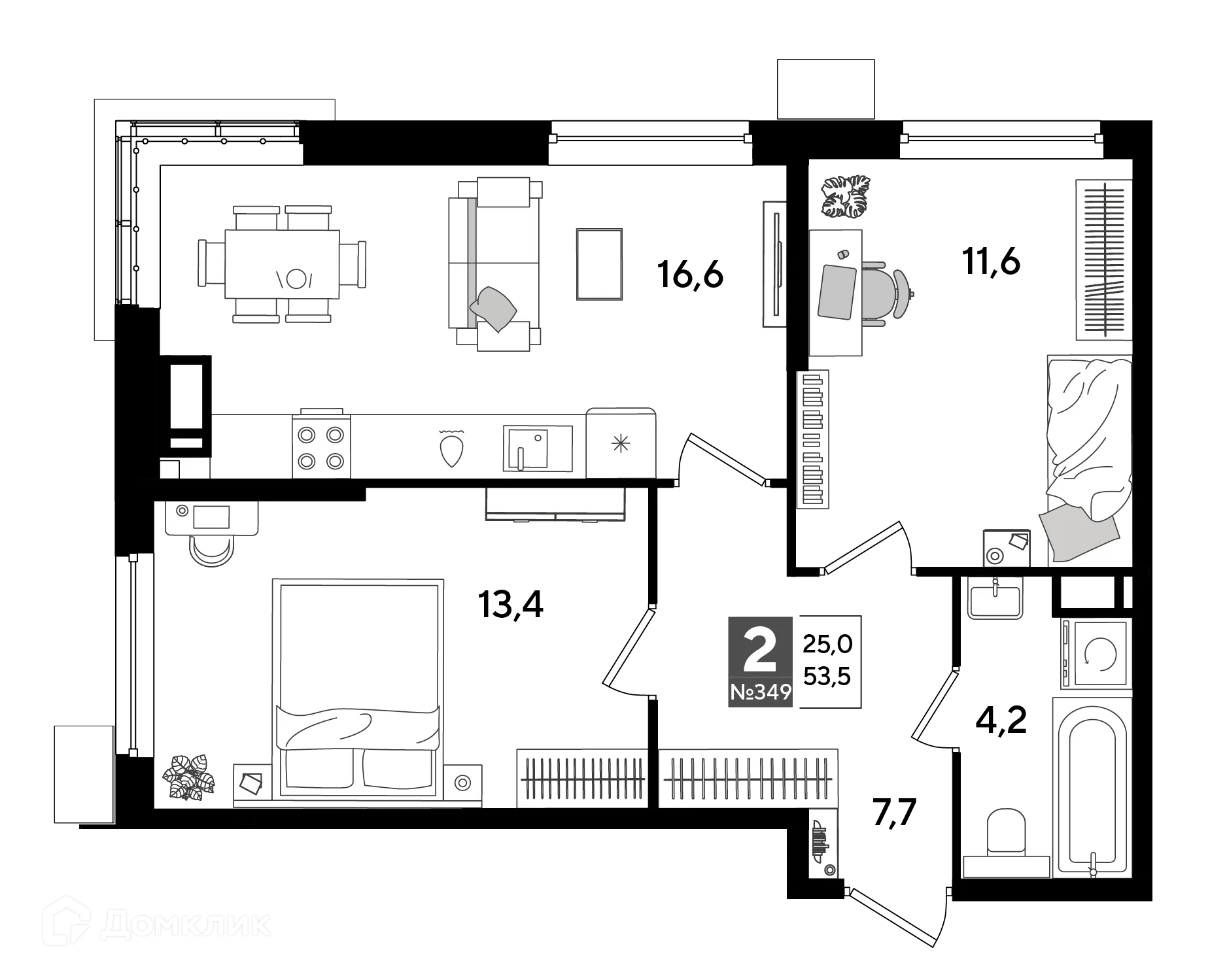 Фото квартиры в ЖК Догма Парк
