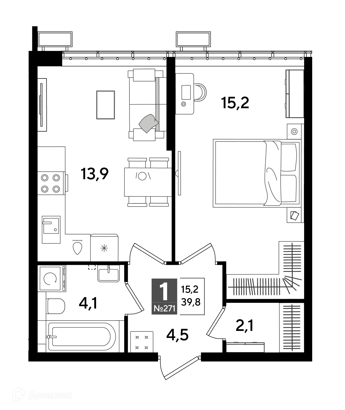 Фото квартиры в ЖК Догма Парк